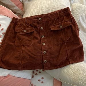 AE corduroy skirt, high rise